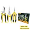 3PC Professional Garden Scissors for Branch Trimming Fruit Tree Pruning Heavy Duty Household Gardening Shears Stainless steel