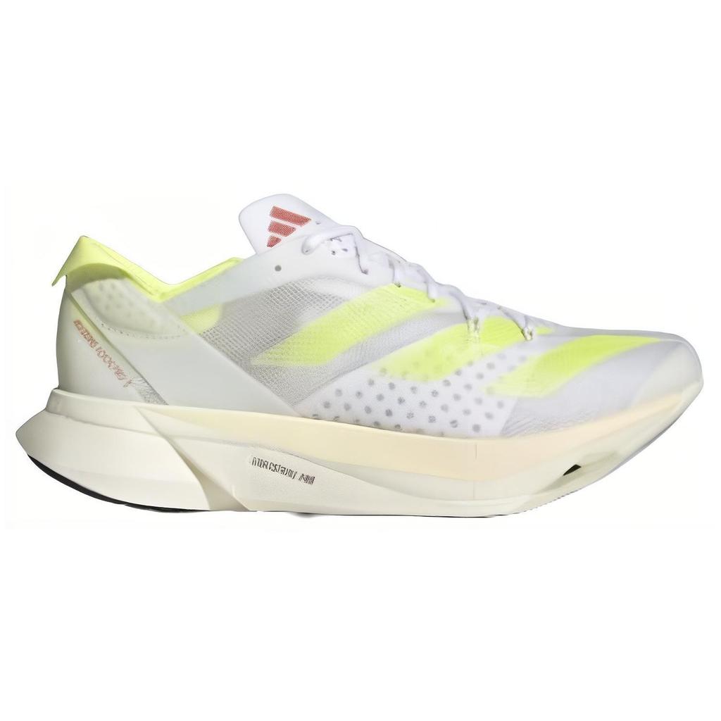 Adidas Adizero Adios Pro 3 Comfortable Versatile Responsive Low-Top Carbon Plate Marathon Running Shoes Unisex Sneakers White Fluorescent-Green IH2524