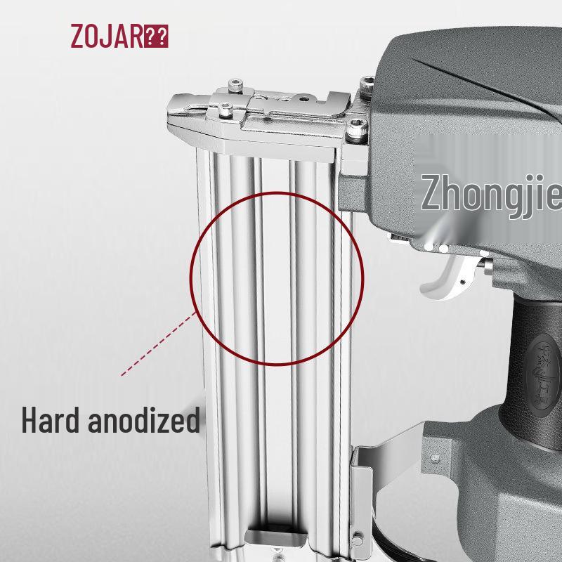 Zhongjie Pneumatic Brad Nailer - No Jam Woodworking Nail & Staple Gun