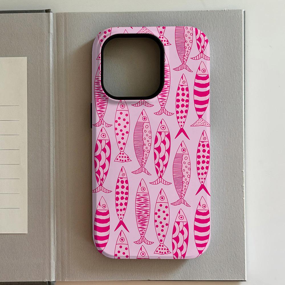 Luxurious Purple Cherry Phone Case for iPhone 17 16 15 14 13 12 11 X XS Air Pro Max Plus Luxury Double-layer Back Cover