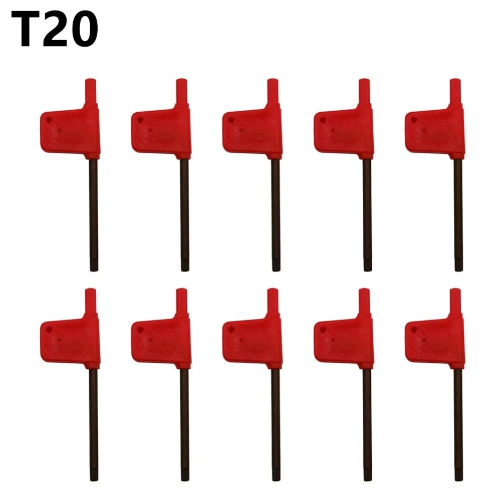 10Pcs Power Tool Torx Screw Spanner T5 T6 T7 T8 T9 T15 T20 T Wrench New Torx Screwdriver Wrench