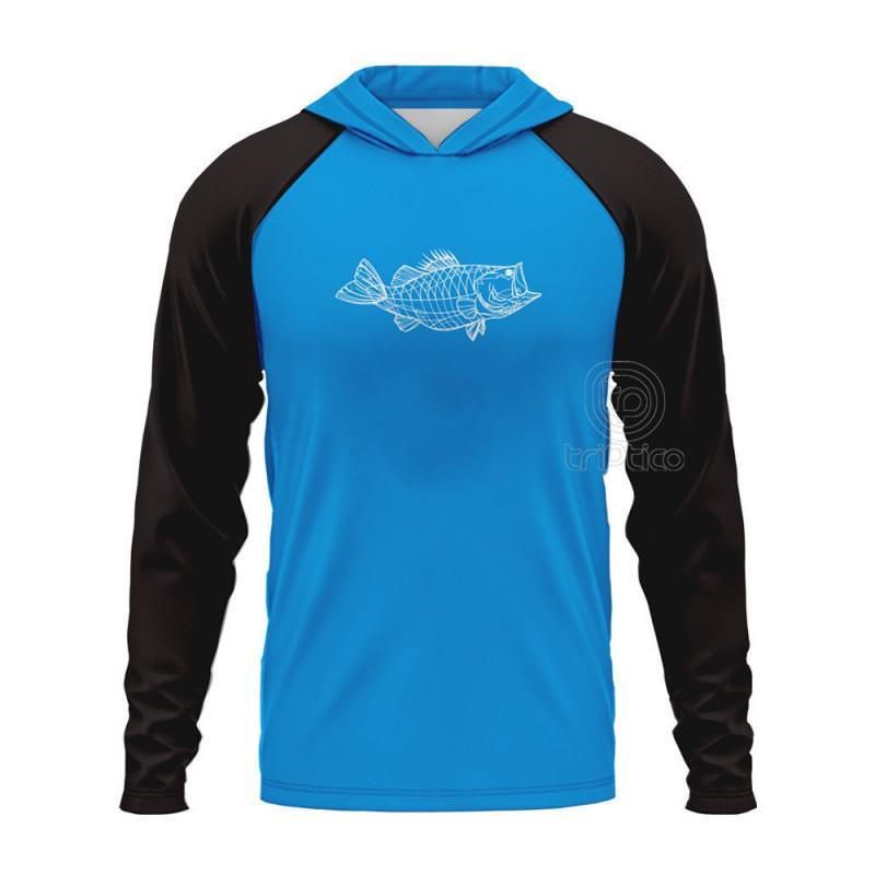 Mens Quick-Dry Hooded Fishing Shirt UV Protection Long Sleeve Lightweight Sportswear Outdoor Angling Water Activities