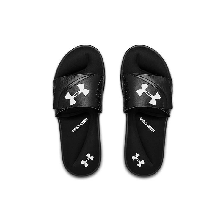 New Under Armour Ignite 6 Slide 'Black White' 3022711-003