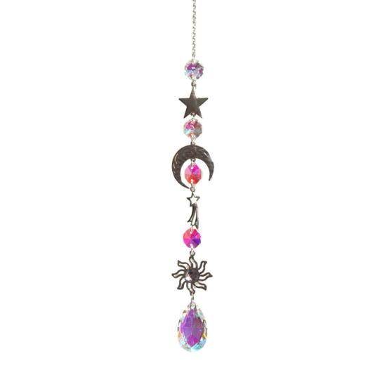 Colorful Crystal Suncatcher Hanging Sun Catcher for Windows Healing Crystal Decor for Home