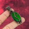 Green Fire Labradorite Pendant Copper Wire Wrapped Pendant Antique Pendant Handmade Copper Jewelry Natural Gemstone Pendant Gifts For Mother