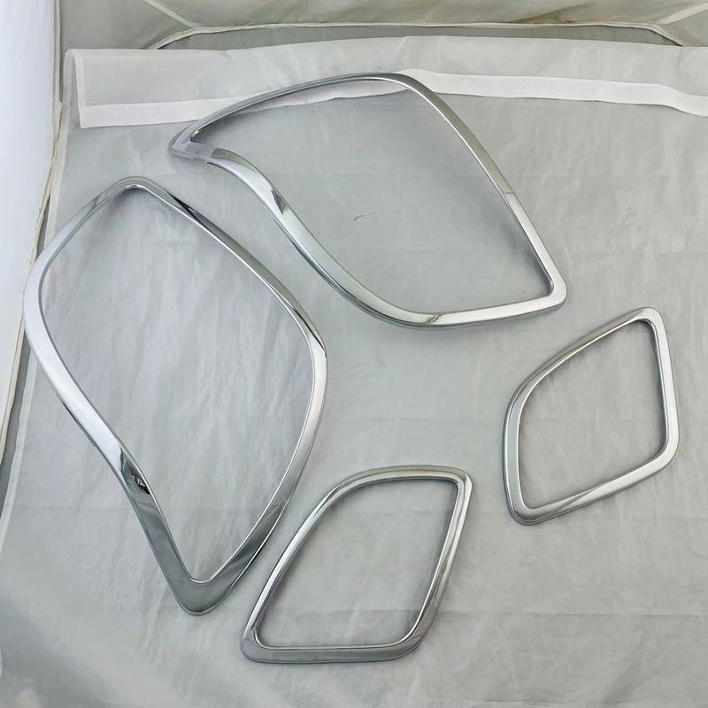 2PCS New ABS Chrome Car Accessories Plated Head Lamp Cover Trim Paste Style For Lexus LX470 470 1998 1999 2000 2001 2002 2003