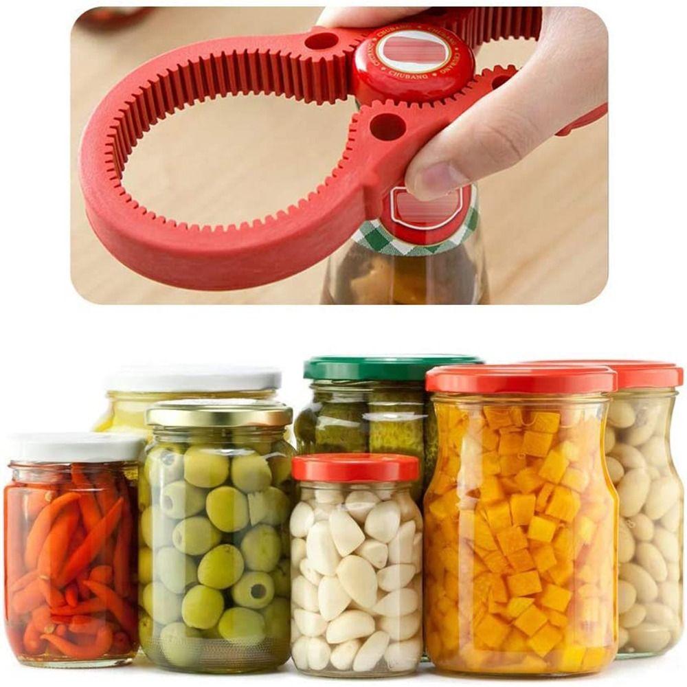Adjustable Jar Bottle Wrench Anti-slip Can Opener Jar Lid Gripper Bottle Opener Kitchen Tool