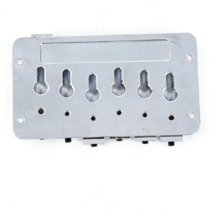 Zinc Alloy 6 String Guitar Bridge Enduring Separated Saddles 6 String Guitar Bridge For Enhanced Tone And Stability