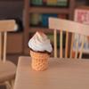 3D Ice Cream Cone Miniature Keychain Pendant Resin Ornament Decoration