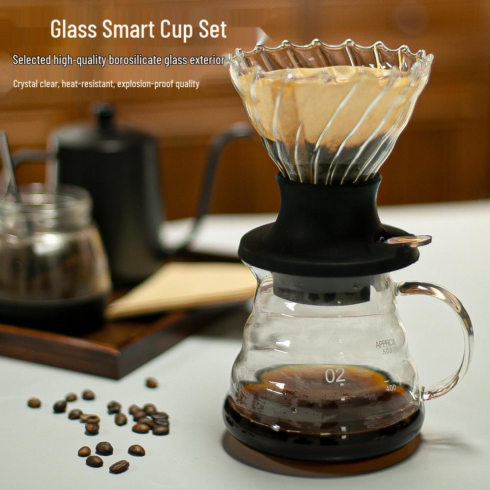 Smart Glass Pour-Over Coffee Drip Filter Set