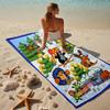 Proof Beach Towel with a The Little Mole1 Pattern - Soft,absorbent,quick-drying,machine Washable - Perfect for Swimming,camping,bathing