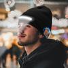 LED Lighted Beanie Hat Smart Bluetooth Connection Supporting Wireless Calls And Music Headlamp Cap Night Lighted Hat