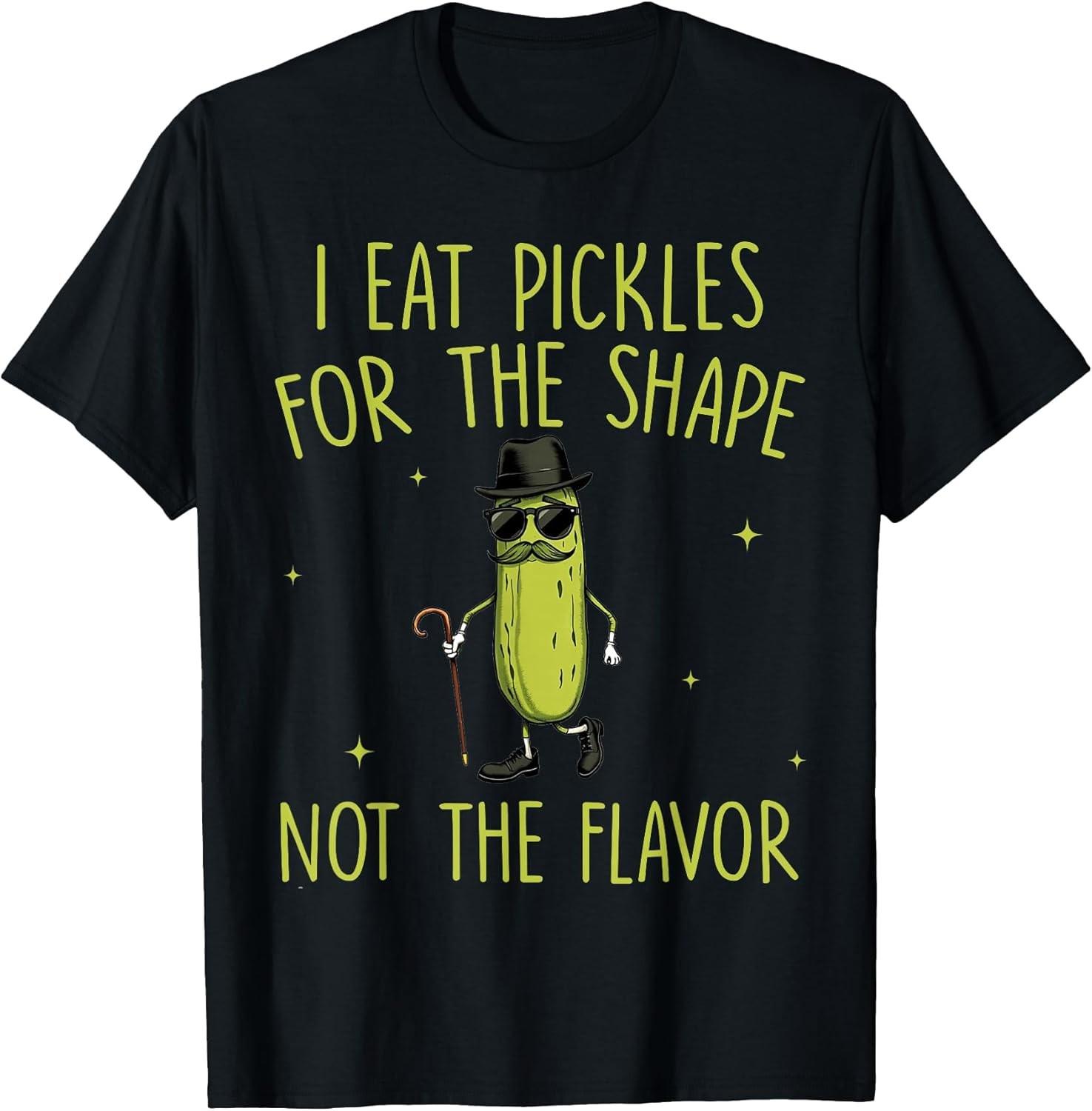 NEW LIMITED! Funny Pickle Eat Pickles for Shape Inappropriate Tee - MADE IN USA XL