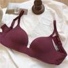 5 PCS Women's Solid Color Seamless Bras Sexy Deep V Bras Push Up Underwear Tops Female No Wire Lingerie 3/4 Cup Female A B Cup Brassiere