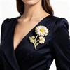 Enamel Material Enamel Flower Pins Botanical Design Fashion Brooch Pins  Clothing Bag Accessory
