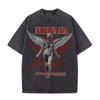 T-shirt Uomo Cotone Lavato Retrò Nirvana Rock Band Album Utero Uomo Donna Oversize Y2K Stressata Manica Corta Estiva Unisex