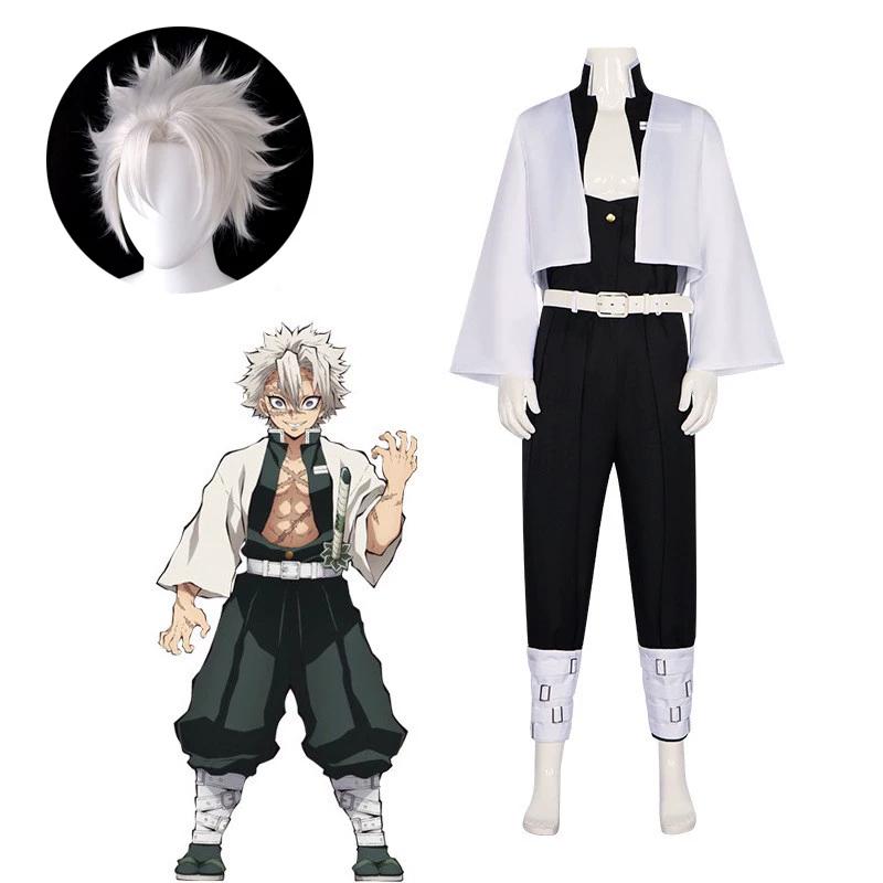 Demon Slayer Kamado Nezuko & Makomo Uniforme JK Cosplay Costume Étudiante Ensemble Complet