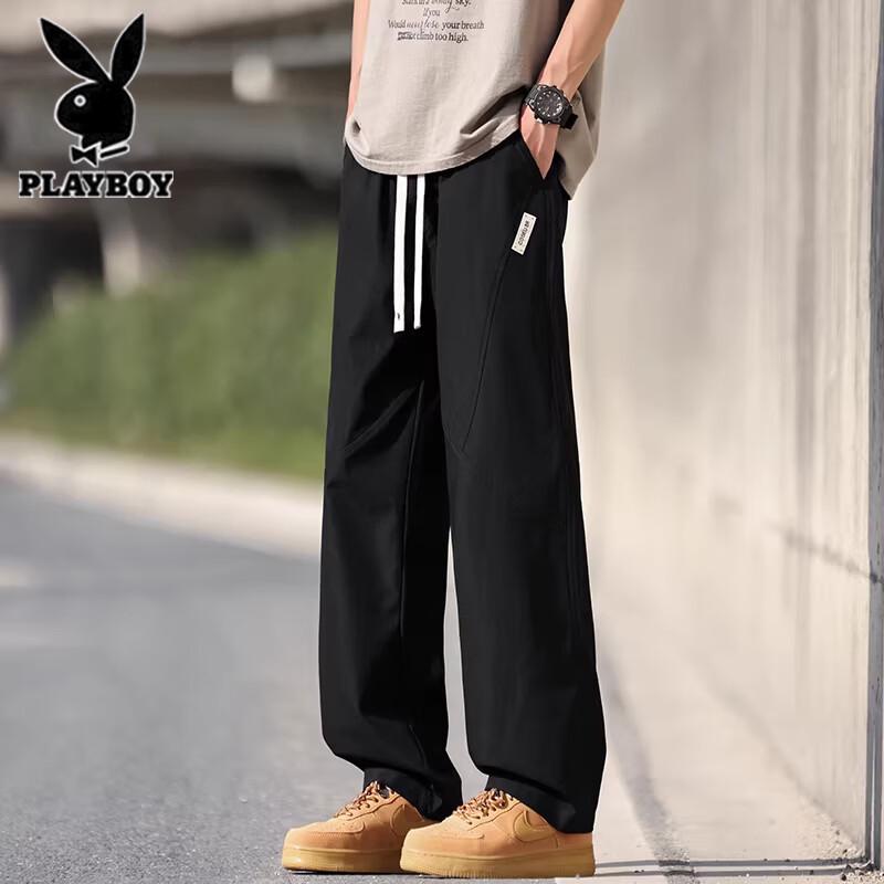 

Men s Ice Silk Breathable Casual Pants L