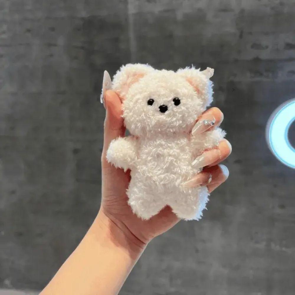 Magnetic Cartoon Bear Key Chain Cartoon Bear Plush Pendant Magnetic Bear Pendant Bag Decor