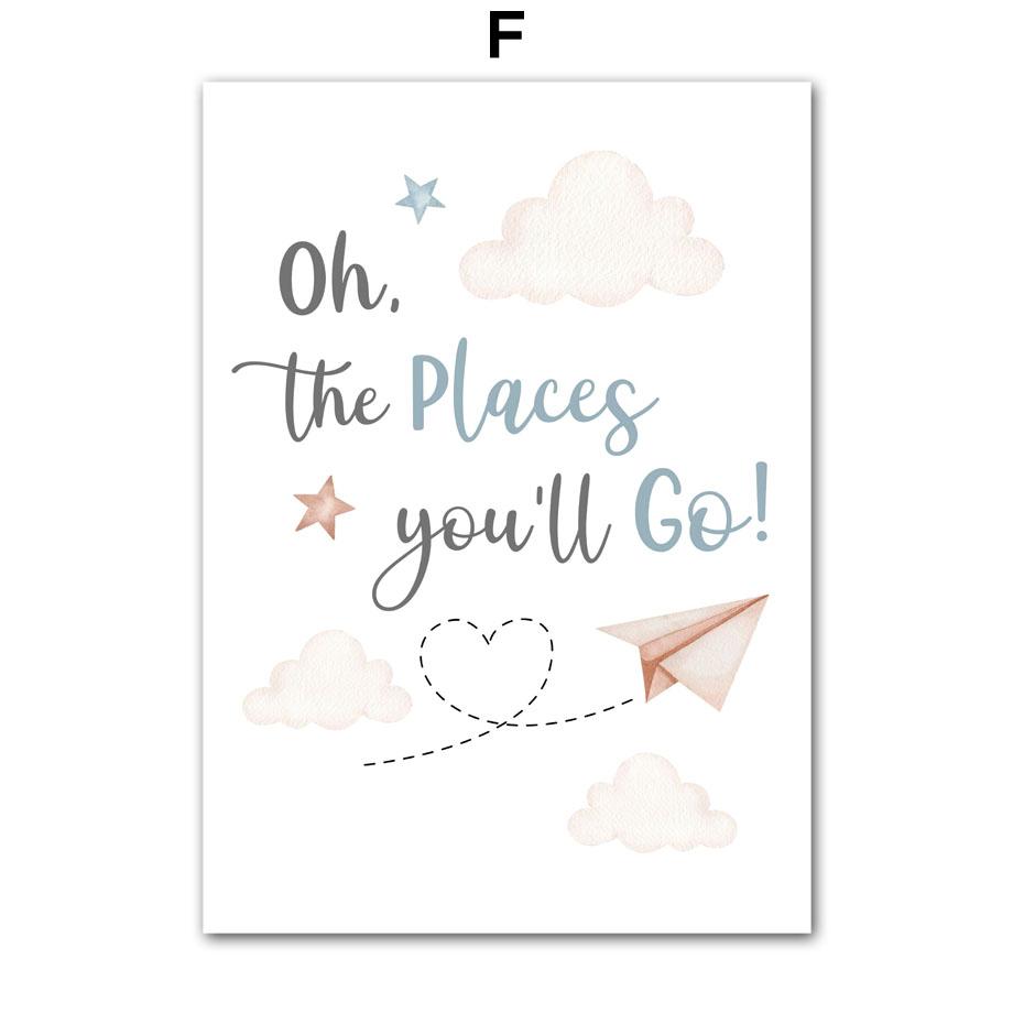 

Самолет Медведь Воздушный шар Радуга Мечта Цитаты Скандинавские Постеры Принты Картина на холсте Мультяшное Настенное искусство Картинки Для декора детской комнаты 21X30cm No Frame