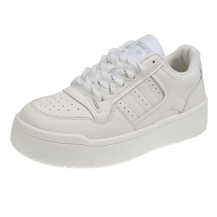 Popular Hong Kong style platform Guochao board shoes women's summer 2025 spring and autumn new niche versatile casual shoes sports white shoes