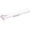 VidaXL Wall Shelf 80x10x4 Cm Solid Untreated Oak Wood 363537