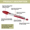 3PCS Kitchen Tongs Set Silicone Tips Non-Stick Stainless Steel Heat Resistant Cooking Tools Locking Mechanism