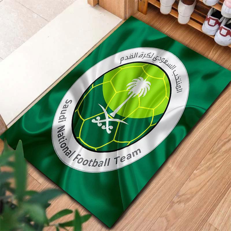 Saudi Arabia National Football Team Carpet Rug for Living Room Bedroom Home Sofa Decoration,Kids play Non-slip Floor Mat