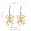 Cross Border Exaggerated 3D Geometric Earrings Heavy Metal Style Flower Design Runway Party Fashion Ear Jewelry