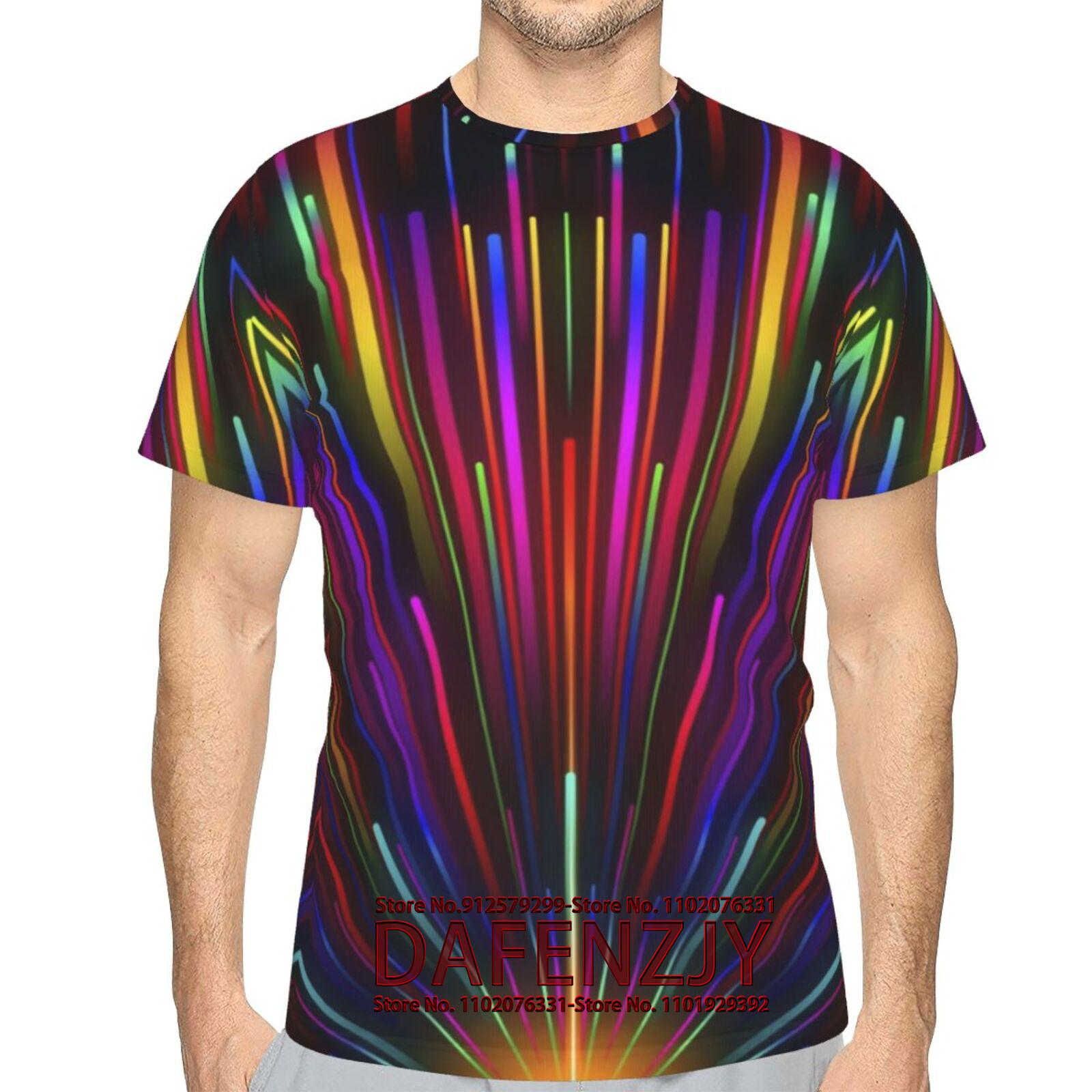 

Ретро футболки для мужчин 3D абстрактный принт модная мужская одежда уличный дизайнер футболки с коротким рукавом свободная футболка большого размера L красный