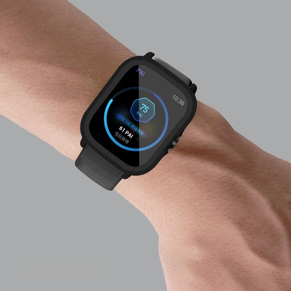 2in1 Case + Tempered Glass for Amazfit GTS 2 / GTS 2e, Black