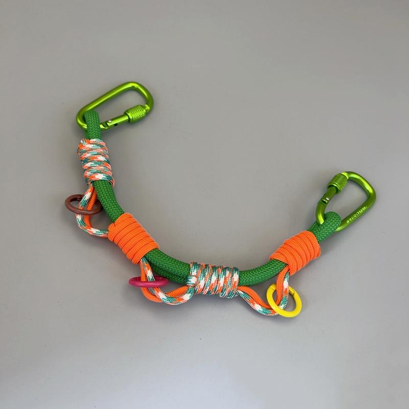 Backpack Hanging Rope Chain Dopamine Color Anti-break Expansion Decor for Hiking Camping Travel School Bag