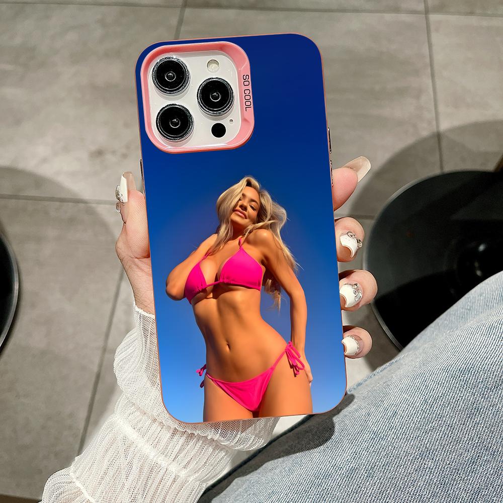 Hannah Palmer Pink Translucent Mobile Phone Case for iPhone 17 16 15 14 13 12 11 X XR XS 8 7 Air Pro Max Plus Colorful Cover