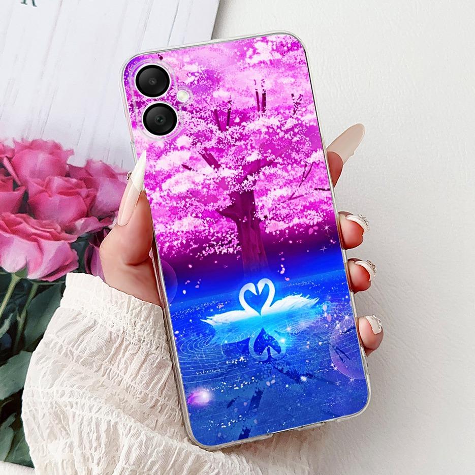 For Samsung Galaxy A06 Case A04 A04e A05 Lucky Koi Fashion Painted Cover Soft Silicone Case For Samsung A06 A 04 Galaxy A05 Bags