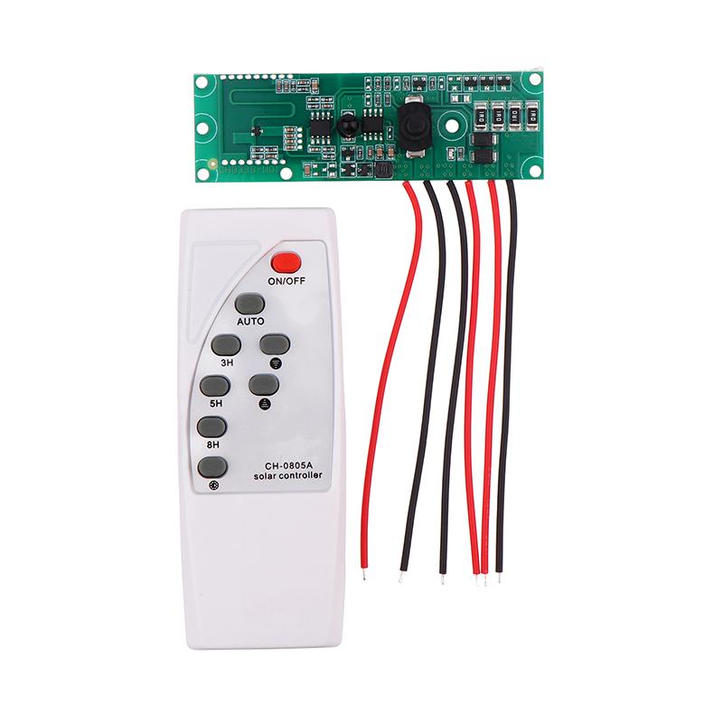 1Set Automatic Control Lamp Board With Remote Controller Human Body Induction Practical Solar Led Driver Board