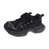 Cowhide version~ 4.5CM shock-absorbing leather thick-soled women's new mesh light sports dad shoes in autumn 2025