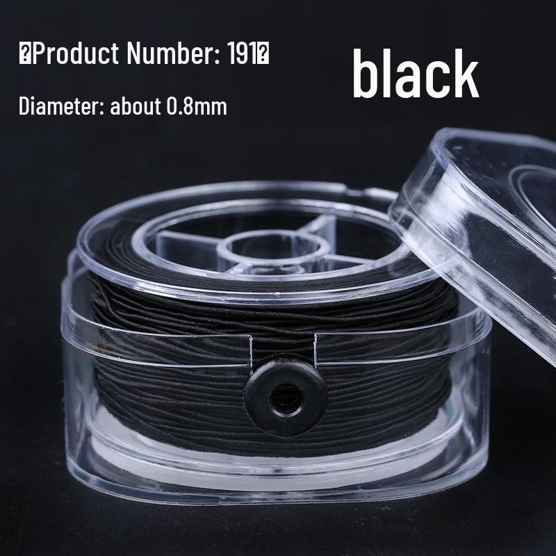 Core-Filled Elastic Jewelry String for Necklace and Bracelet Weaving, Red String Square box elastic string