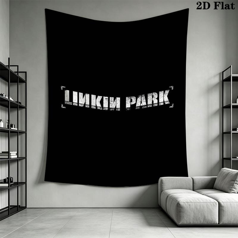 Linkin Park Wall Tapestry Aesthetic Wall Hanging Printed Fabric Blanket Decorative Tapestries for Bedroom Living Room Home Decor