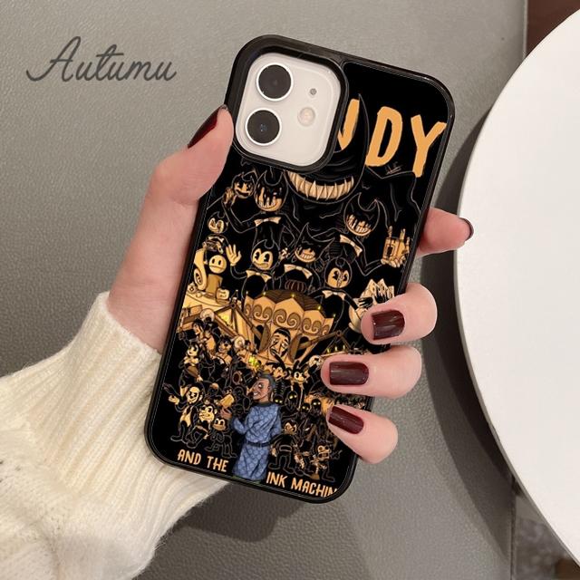 Horror Game Bendy Phone Case for iPhone 11 12 13 14 Pro Max Mini X XR XS SE 2020 6S 7 8 Plus Samsung Galaxy S21 S22 Cover Shell