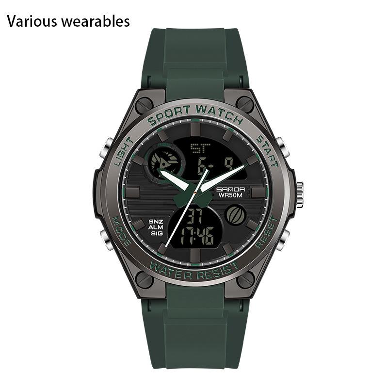 New Harajuku Style Skull Waterproof Men's Electronic Multi-Function Electronic Watch Outdoor Sports Men's Watch