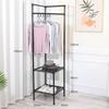 Corner Coat Rack Floor-standing Bedroom Home Bedside Clothes Rack Simple Storage Rack Corner Clothes Storage