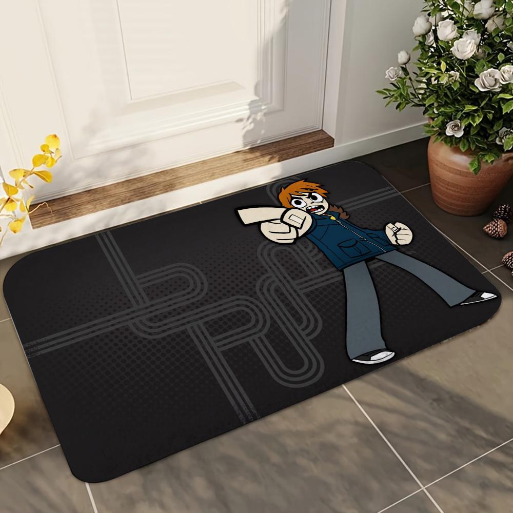 

1 шт. Скотт Пилигрим Впитывающие коврики для ванной комнаты Противоскользящие коврики Принадлежности для домашнего декора Ковры Домашние коврики для пола кухни 40x60cm