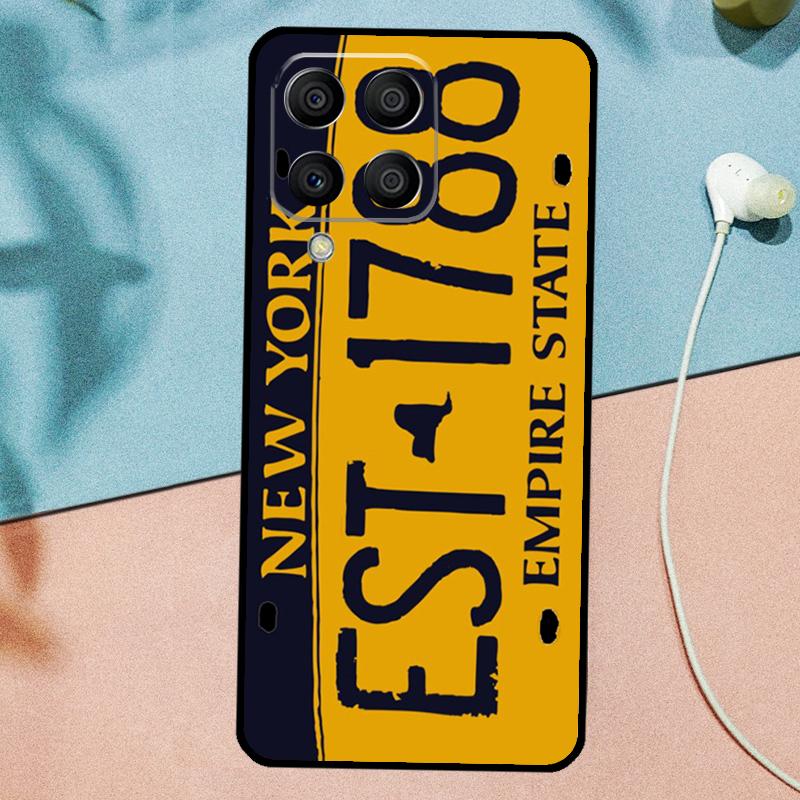 License Plate Number For Samsung Galaxy M14 M34 M54 M20 M06 M16 M12 M13 M15 M35 M55 M33 M53 M21 M31 M32 M52 Case