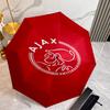 Ajax FC Umbrella with Automatic Open/Close & Self-8-Rib Heavy-Duty Umbrella, Compact Travel Umbrella Suitable for Outdoor