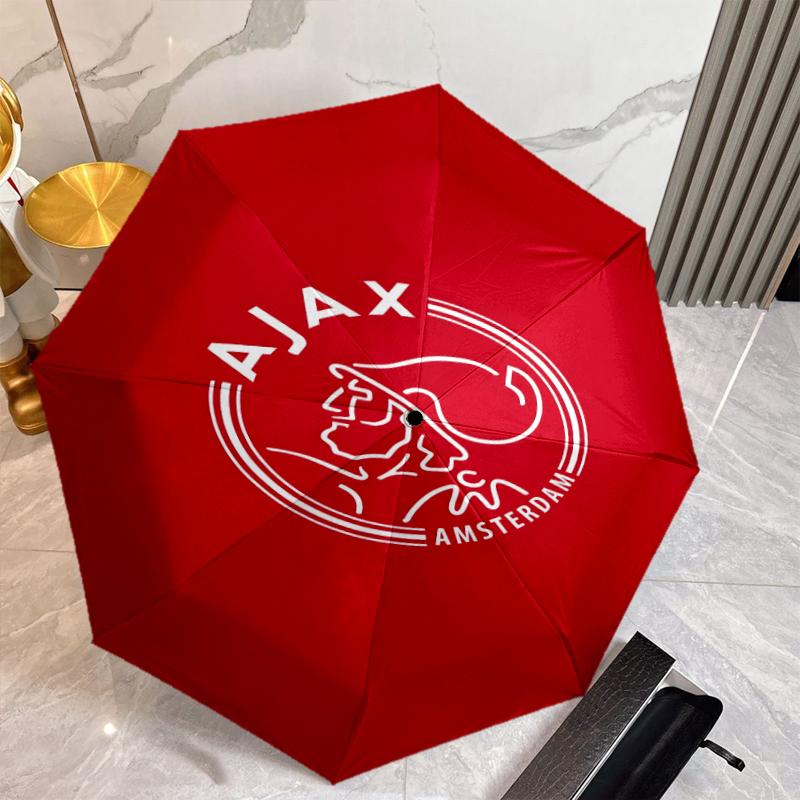 Ajax FC Umbrella with Automatic Open/Close & Self-8-Rib Heavy-Duty Umbrella, Compact Travel Umbrella Suitable for Outdoor
