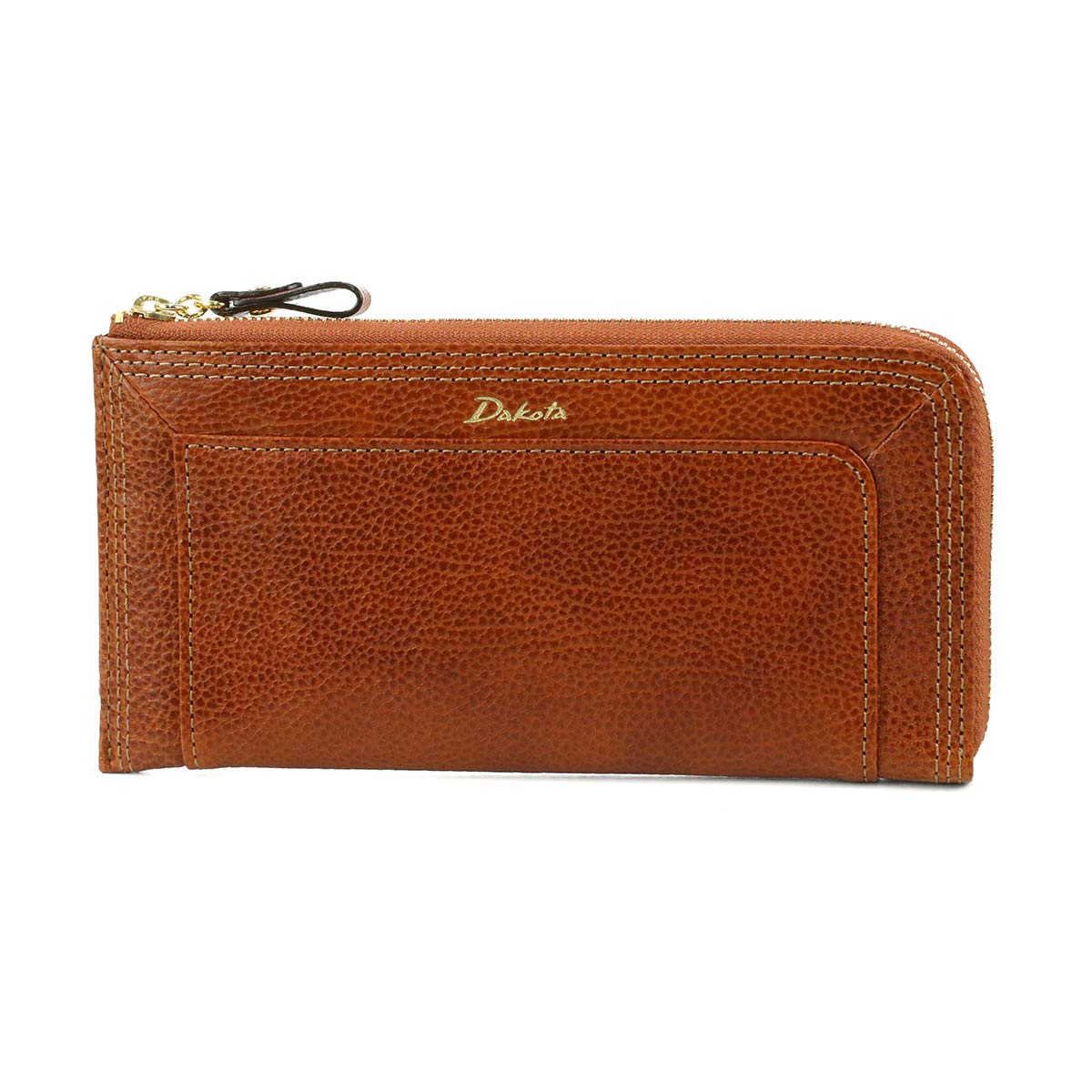 

Long Wallet Zipper Genuine Leather Cuero 0036185 Brown [Dakota] L-shaped Women s DA-36185-40 коричневий