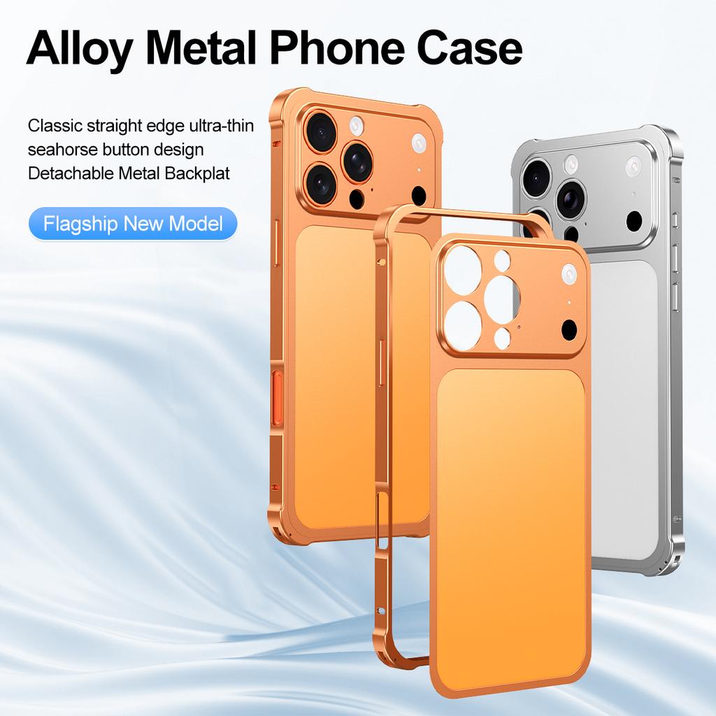 Instant Change to iphone 17,Trendy Frame Bumper Metal Convert Phone Case for iPhone 17 Promax to 16 15 14 13 Pro Max