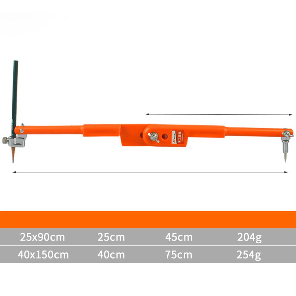 Carpenter Precision Pencil Compasses Large Diameter Adjustable Dividers Marking for Woodworking