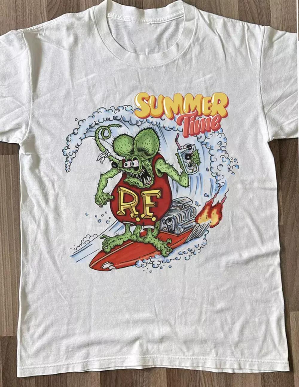 Summer Time Ed Roth Rat Fink Gift For Fan S-5XL T-shirt UR360 S