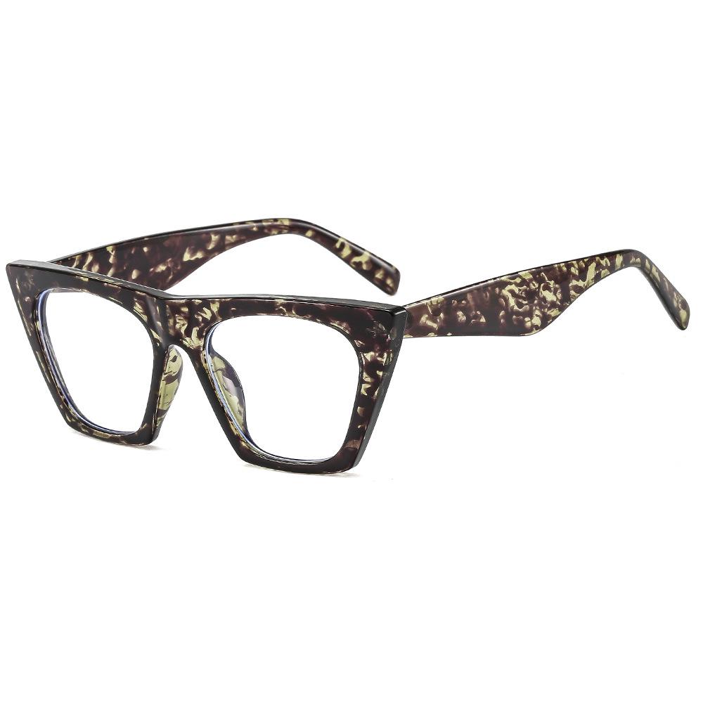 Stylové sluneční brýle s velkým rámem ve tvaru kočičích očí: Trendy Evropské a Americké Brýle proti UV záření